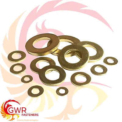 M1.2 M1.4 M1.6 M2 M2.5 M3 M4 M5 M6 M8 M10 M12 M16 'Form A' FLAT WASHERS - BRASS • £152.55