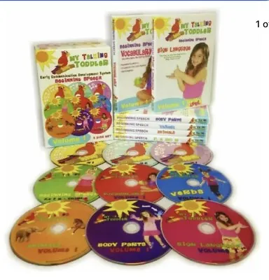 My Talking Toddler Beginning Speech Development System 9 DVD Set - Vol 1 • $28.99