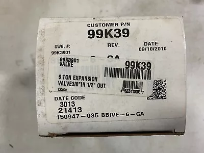 99k36 Lennox Expansion Valve 6 Ton R-22 / R-407C / MO99 • $60