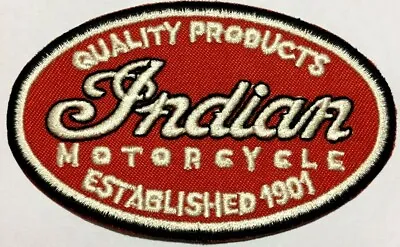 INDIAN Motorcycle PATCH EMBROIDERED VEST JACKET BIKER ROYAL ENFIELD ARIEL SCOUT • $4