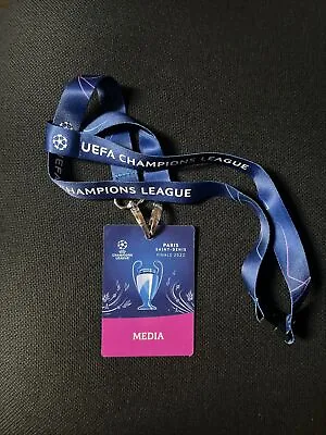 Pass+lanyard Media  Real Madrid-liverpool Final 2022 Uefa Champions League Paris • £95.99