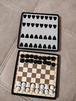 Pocket Travel Magnetic CHESS Vintage Soviet Russian USSR КИЕВ • $19.99