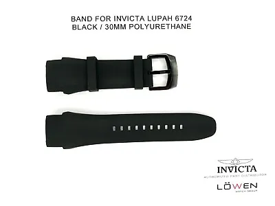 Authentic Invicta Lupah 6724 Black Polyurethane 30mm Watch Band • $34.95