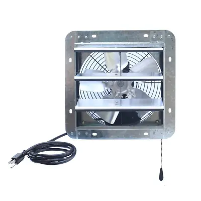 ILIVING Gable Mount Shutter Fan/Vent Electric Powered Silver Aluminum 600-CFM • $115.95