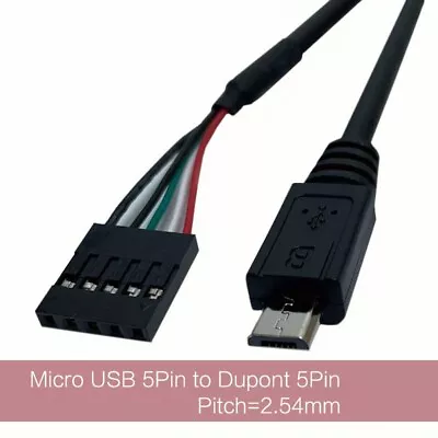 Micro USB 5Pin Male To Dupont 5Pin Female Header PCB Motherboard Adapter Cable • $5.99