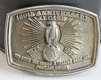 J I Case 150th Anniversary Tri-State Gas Engine Belt Buckle 451/500 Unworn • $30