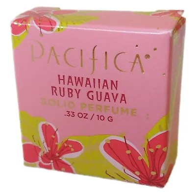 Pacifica Hawaiian Ruby Guava Solid Perfume 0.33 Oz Round Tin Brand New In Box • $29.99