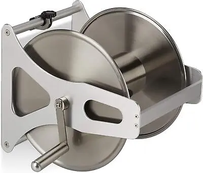 Professional Stainless Steel And Aluminium Outdoor Garden Metal Hose Reel • £69.95