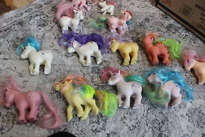 Vintage Lot Of 12 My Little Pony's  1980's  Hasbro - Some Rare - Estate • $55
