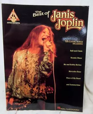 BEST Of JANIS JOPLIN Guitar  Music Book Hal Leonard Publ.  112 Pgs    FREE SHIP • $28.99