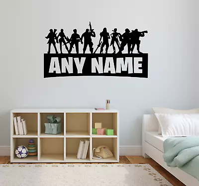 Create Your Own Fortnite Name Vinyl Wall Decal Art Sticker NA10 • £21.98