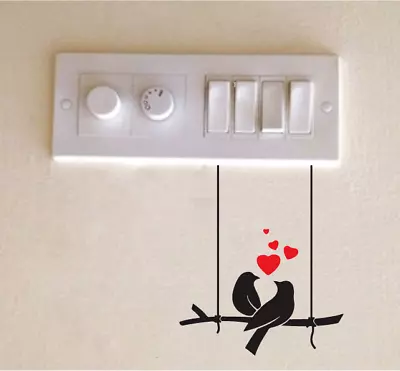 X3 Love Birds-Vinyl Sticker Decal -Love Birds- D0063 • £3.99