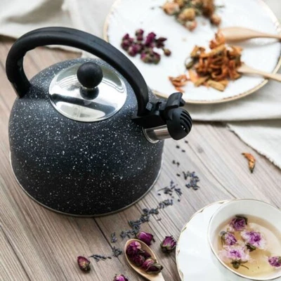 2L Whistling Kettle Stainless Steel Camping Kettle For Gas Stove & Induction Hob • £15.99