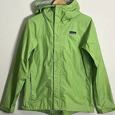 Patagonia H2no Torrentshell Full Zip Hooded Rain Jacket Coat Womens Medium Green • $50