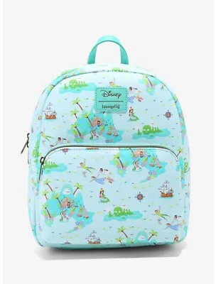 Loungefly Disney Peter Pan Neverland Island Map Mini Backpack NWT • $63.99