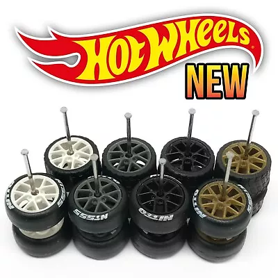 1/64 Scale BBS SR 10 Spoke Real Riderz Wheels Rims Tires Set For Hot Wheelz • $3.99