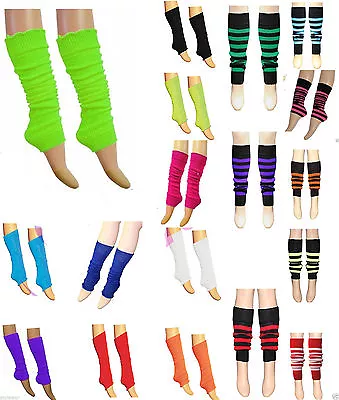 Girls Ladies Leg Warmers Dance Party Fancy Dress 80s Rave Clubbing Ballet Tutu • £4.49