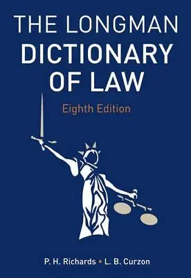 Dictionary Of Law Pack Curzon Leslie • £3.49