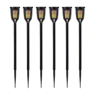 £10.95 • Buy 6pk LED Flame Solar Torch Light Waterproof Flickering Dancing Path Garden Lamp