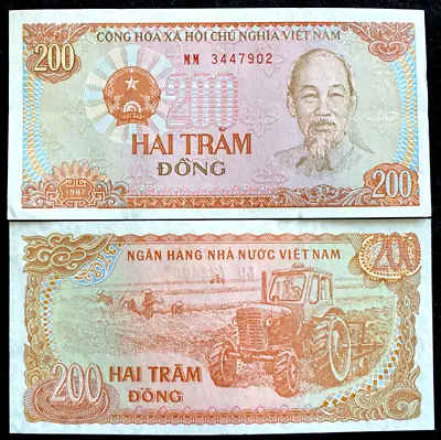 Vietnam 200 Dong 1987 Banknote World Paper Money UNC Currency Bill Note • $1.35