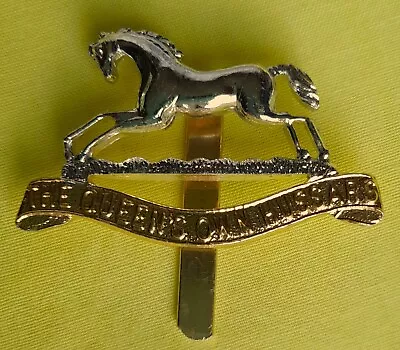 STAYBRITE QUEEN'S OWN HUSSARS CAP BADGE By DOWLER - C255 • £12