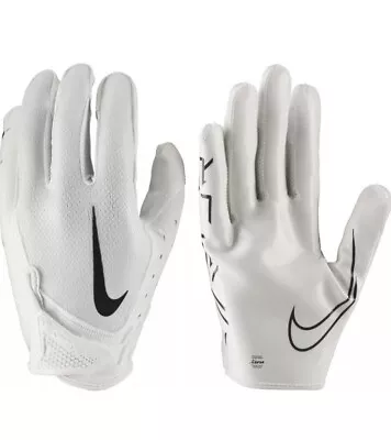 Nike Football Gloves Vapor Jet 7.0 White Black Receiver Mens Size XL New NWT • $39.99