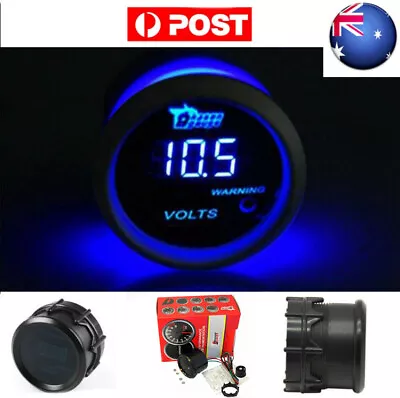 Blue LED Digital Volt Voltage 2  52mm  Meter Gauge Boat Truck Auto Modify 0-15V • $20.19