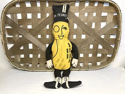 Vintage Mr Peanut Cloth Stuffed Doll 19” • $24.78