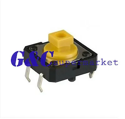 100PCS B3F-4055 Tactile Switch W/ OMRON Tact Push Button Momentary 12 X12 X7.3mm • $4.38