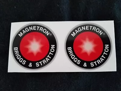 (2) Briggs & Stratton Small Engine Magnetron Minibike Gokart Recoil Decals. • $10.99