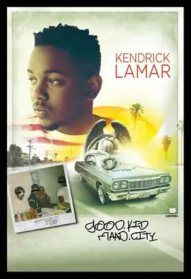 Officially Licensed Kendrick Lamer Good Kid Mad City 24 X 36 Inch Framed • $87.99