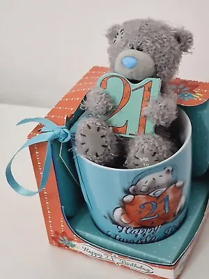 21st Birthday Me To You With Love Mug And Plush Bear • £10.99