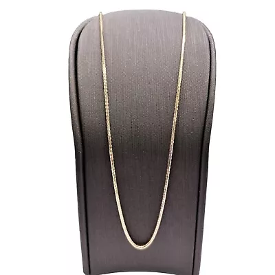 9ct 9K Yellow Gold Italian Fine Snake Link Chain Necklace 4.25 Grams 55cm. New • £263.45