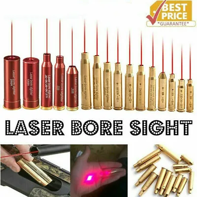 Laser Bore Sight BoreSighter Gun Red Dot Laser Cartridge Many Calibers Available • $11.41