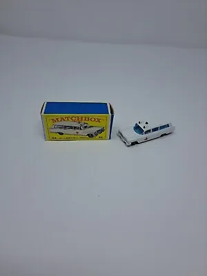  Vintage Toy Matchbox 54 Cadillac Ambulance With Box Used FAST SHIPPING  • $28.49