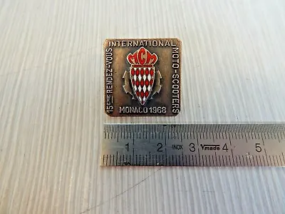 Original 1968 Scooters Monaco Rendez Vous Vespa Lambretta Pin Badge Etc • £31.59