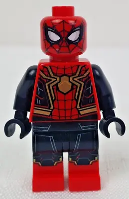 LEGO Spider-Man Black And Red Integrated Suit Minifigure Minifig Sh778 Used • $24.99