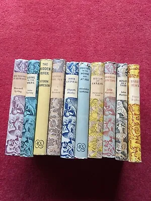 £15 • Buy 10 X Reprint Society Hardback Books With Original Dust Jackets - Unread - 1950's