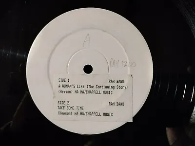 RAH Band A Woman's Life 12  White Label Vinyl Record RAH1200 Rare Electronic • £9.99