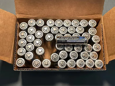 Energizer Ultimate Lithium AA Batteries New Fresh 50 Count Bulk Exp 2048 • $107.50