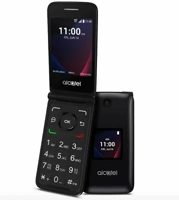 Unlocked Verizon Flip Phone Alcatel 4051S GO FLIP V 4G LTE VOLTE Solid 9.7/10 • $54.95