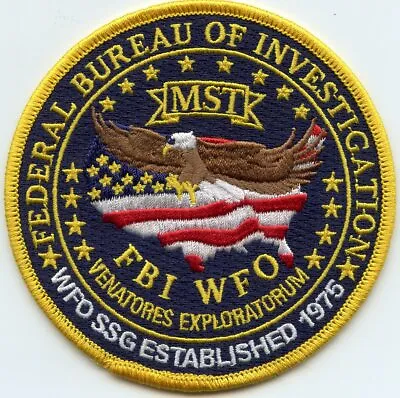 FBI WASHINGTON DC MOBILE SURVEILLANCE TEAM Colorful POLICE PATCH • $17.08