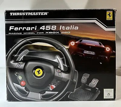 Thrustmaster Ferrari 458 Italia Racing Wheel & Pedals W/Box! Xbox 360 & Windows • $49.99