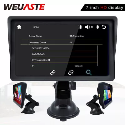 Portable Car Stereo Wireless Carplay/Android Auto 7  Touch Screen FM Bluetooth • $101.59