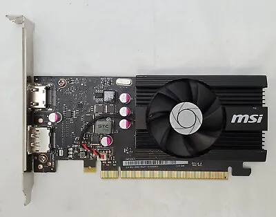 MSI Nvidia GeForce GT 1030 2GB DDR4 LP OC Video Graphic Card 602-V809-1562S • $50
