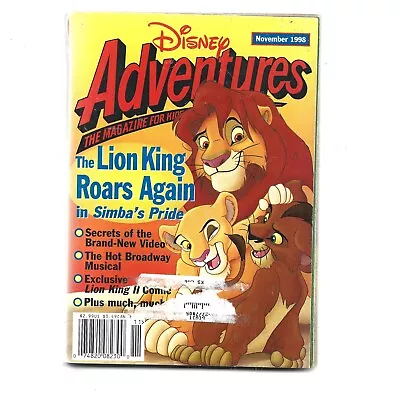 Disney Adventures Magazine Nov1998 The Lion King Roars Again & More • $4.89