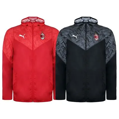 Puma AC Milan 2020/21 Long Sleeve Mens Warmup Football Training Jacket 758633 • £28.99