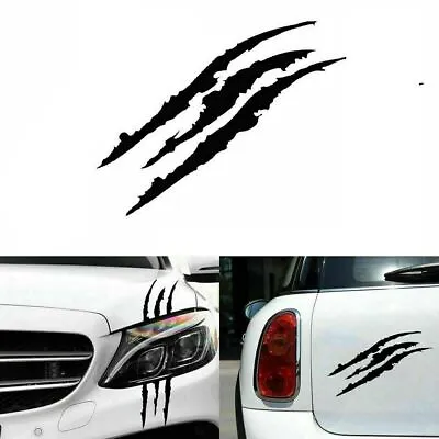 Black Monster Claw Scratch Decal Reflective Sticker For Car Headlight Decor • $0.99