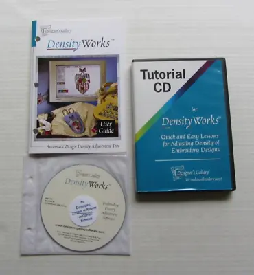 Designer's Gallery Machine Embroidery DENSITY WORKS Software Book CD EDG-TP2 • $59.95