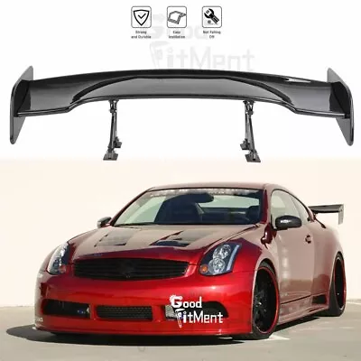 For INFINITI Q50 G35 G37 Matte 46  Rear Trunk Spoiler Racing GT Wing High Stand • $145.57